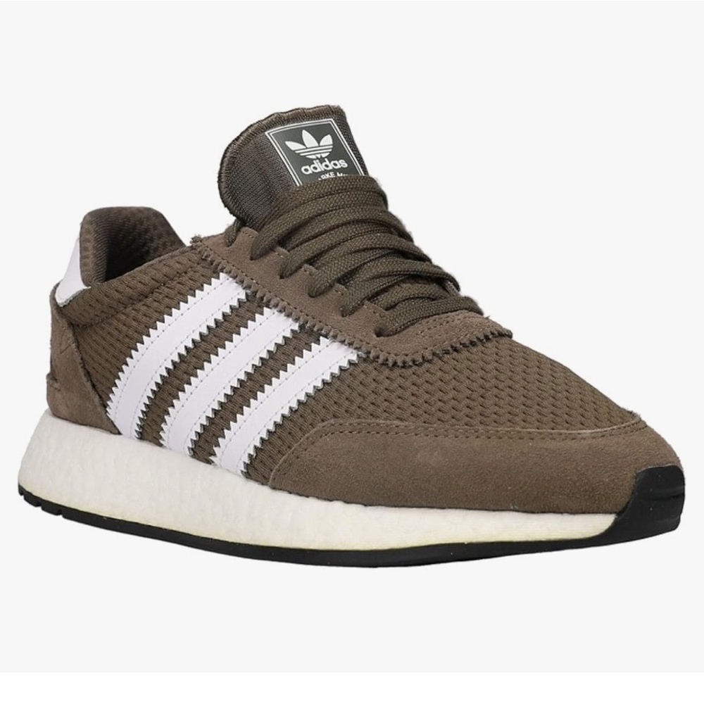 Adidas Earthy Brown and Crisp White Sneakers